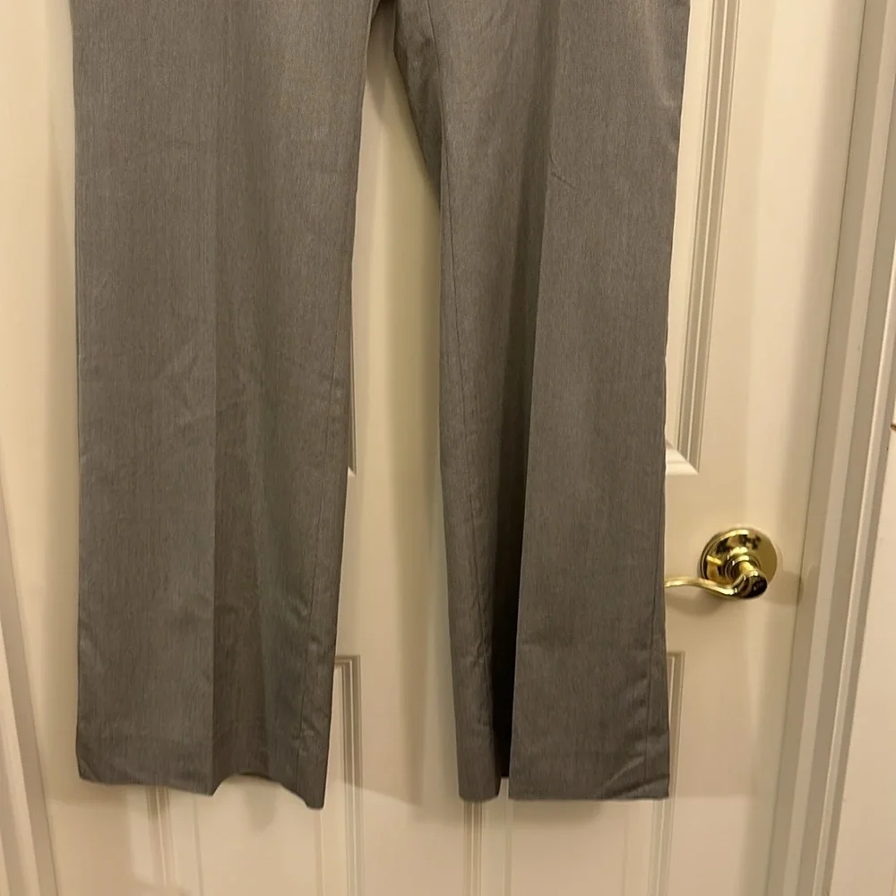 Like New White House Black Market Wide Leg Business Casual Slate Gray Slacks - Picture 3 of 11